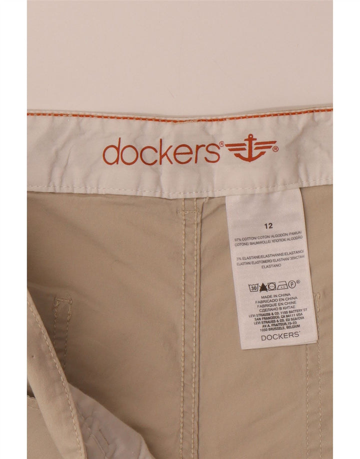 DOCKERS Womens Casual Shorts US 12 Large W36 Beige Cotton Vintage Dockers and Second-Hand Dockers from Messina Hembry 