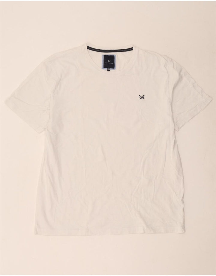 Crew Clothing Mens T-Shirt Top 2XL White Cotton