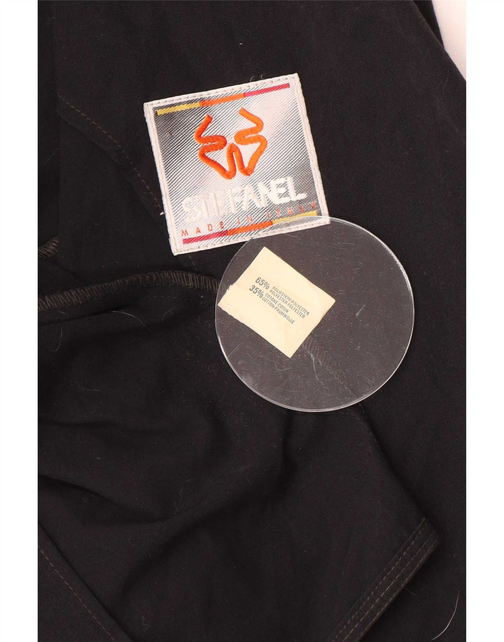 Stefanel Womens 3/4 Sleeve Bolero Jacket UK 14 Large Black Polyester
