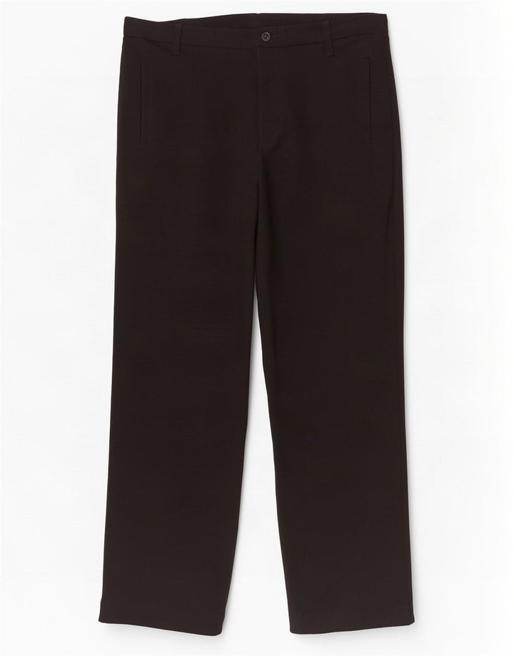 Marks & Spencer Womens Straight Suit Trousers UK 14 Medium W34 L30 Black