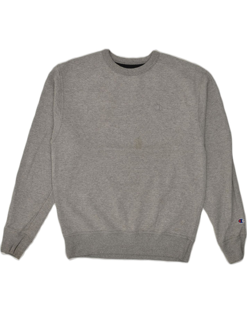 CHAMPION Mens Sweatshirt Jumper Medium Grey Cotton | Vintage Champion | Thrift | Second-Hand Champion | Used Clothing | Messina Hembry 