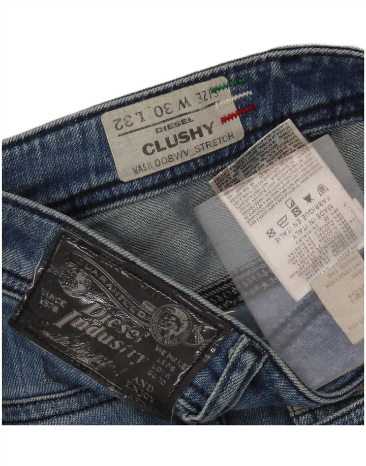 DIESEL Womens Clushy Slim Jeans W30 L29 Blue Cotton