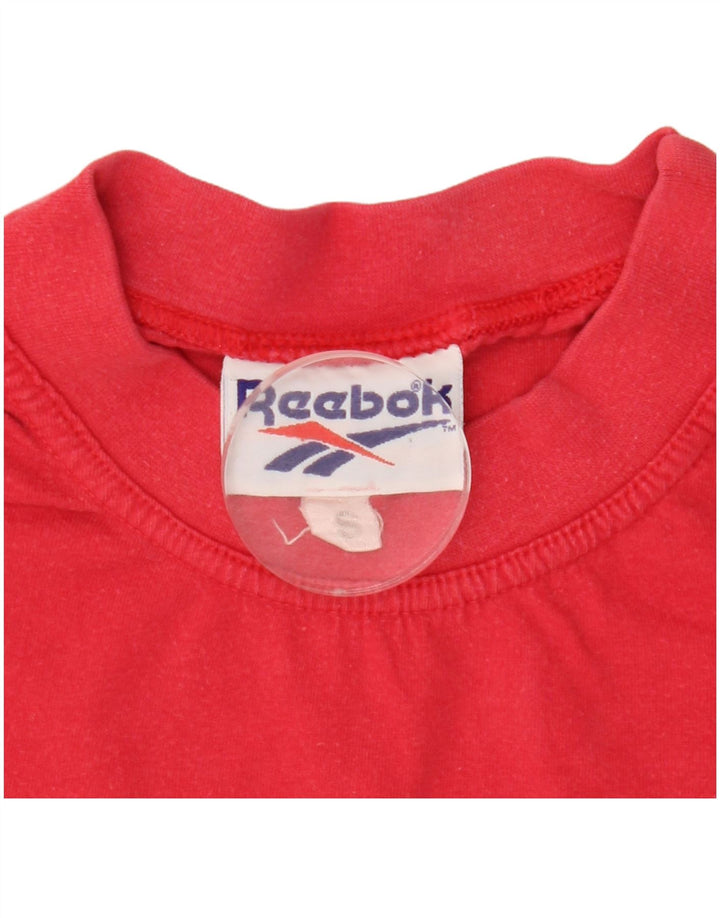 Reebok Mens Graphic T-Shirt Top Small Red