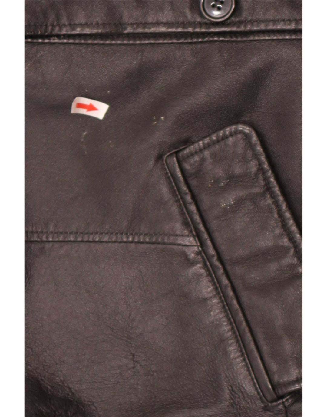 Vintage Mens Leather Jacket UK 40 Large Black