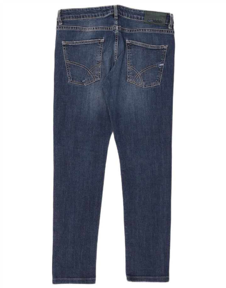 Gas Womens Slim Jeans W33 L28 Blue Cotton