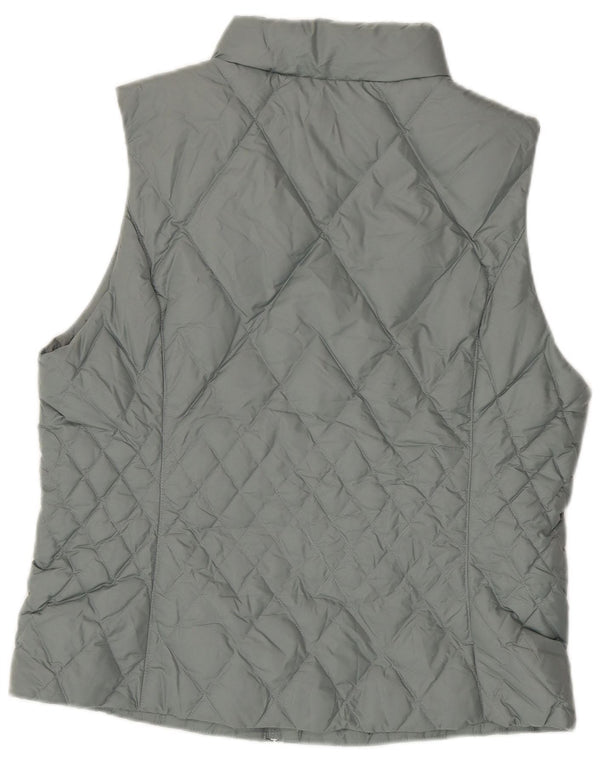 Eddie Bauer Womens Padded Gilet UK 16 Large Blue Polyester