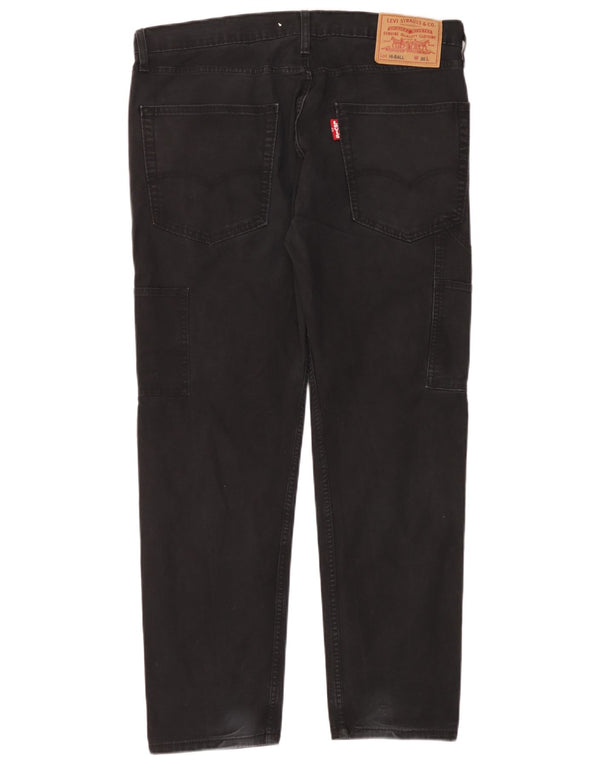 Levi's Mens Hi-Ball Straight Casual Trousers W36 L30 Black Cotton
