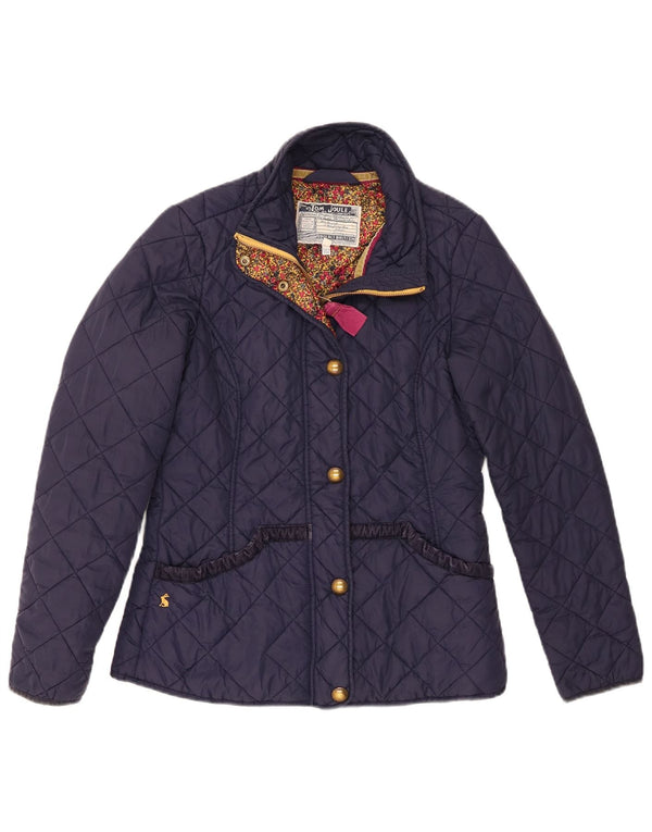 Tom Joule Womens Quilted Jacket UK 12 Medium  Navy Blue Polyamide