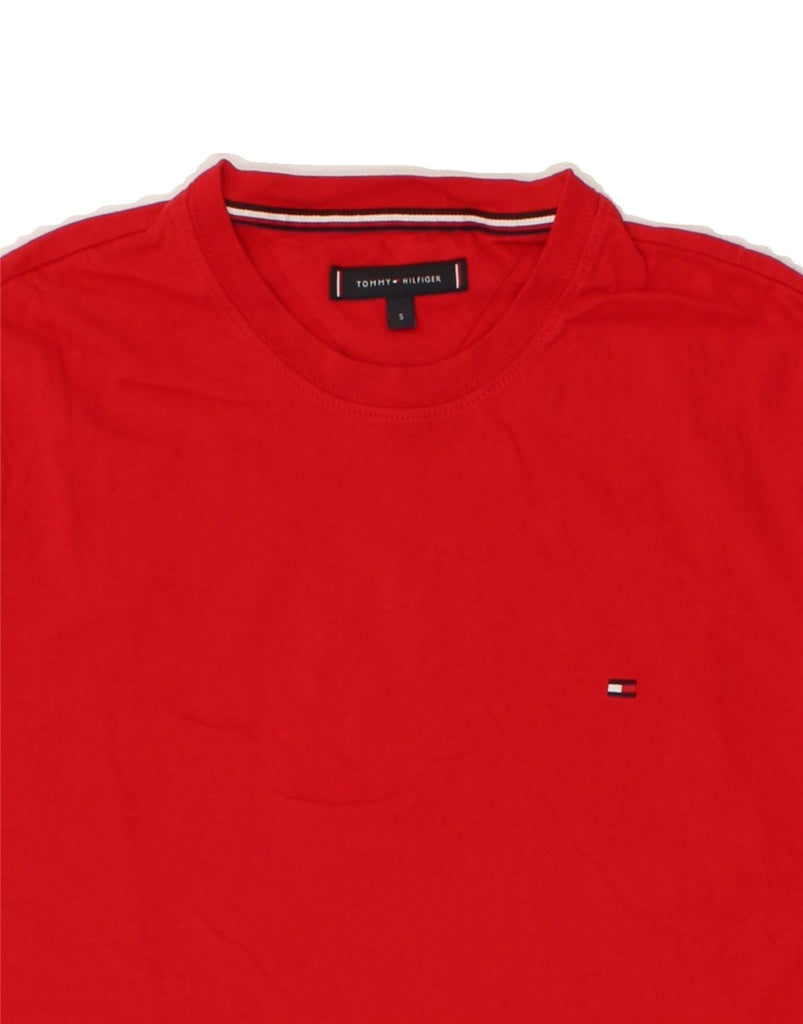 TOMMY HILFIGER Mens T-Shirt Top Small Red Cotton | Vintage Tommy Hilfiger | Thrift | Second-Hand Tommy Hilfiger | Used Clothing | Messina Hembry 