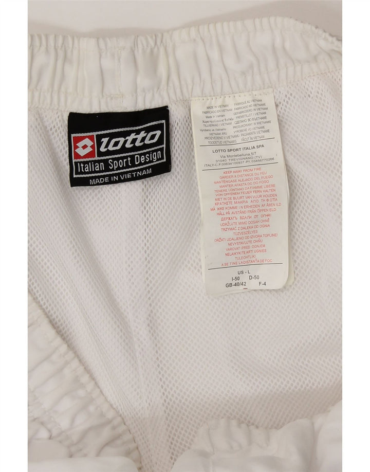 Lotto Mens Sport Shorts UK 40/42 Large  White Polyester
