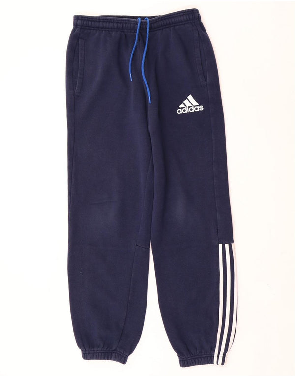 Adidas Mens Tracksuit Trousers Joggers Medium Navy Blue Cotton