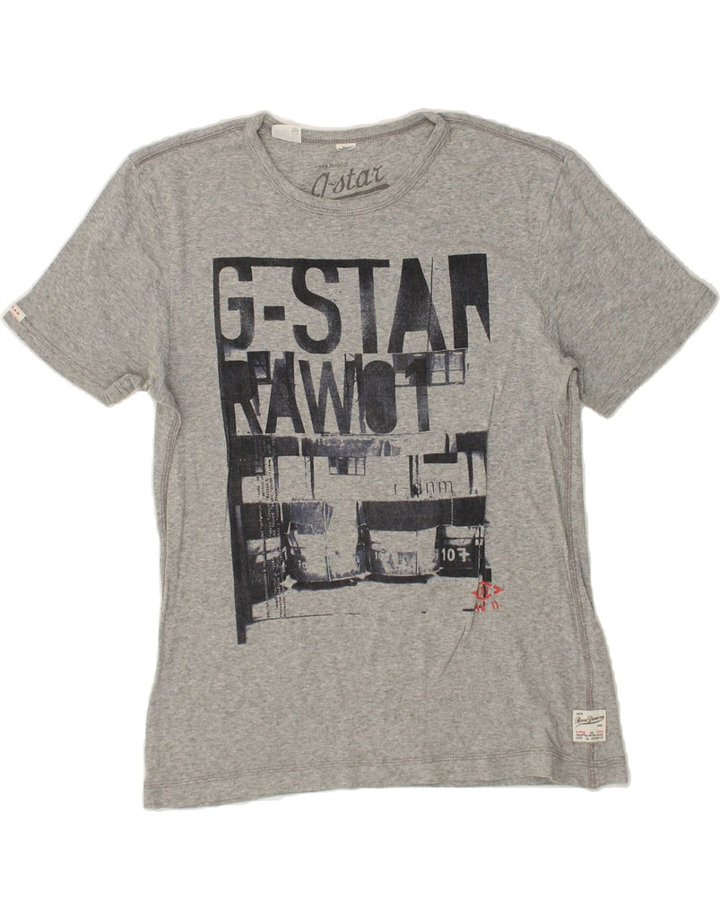 G-STAR Mens Graphic T-Shirt Top Small Grey Cotton | Vintage G-Star | Thrift | Second-Hand G-Star | Used Clothing | Messina Hembry 