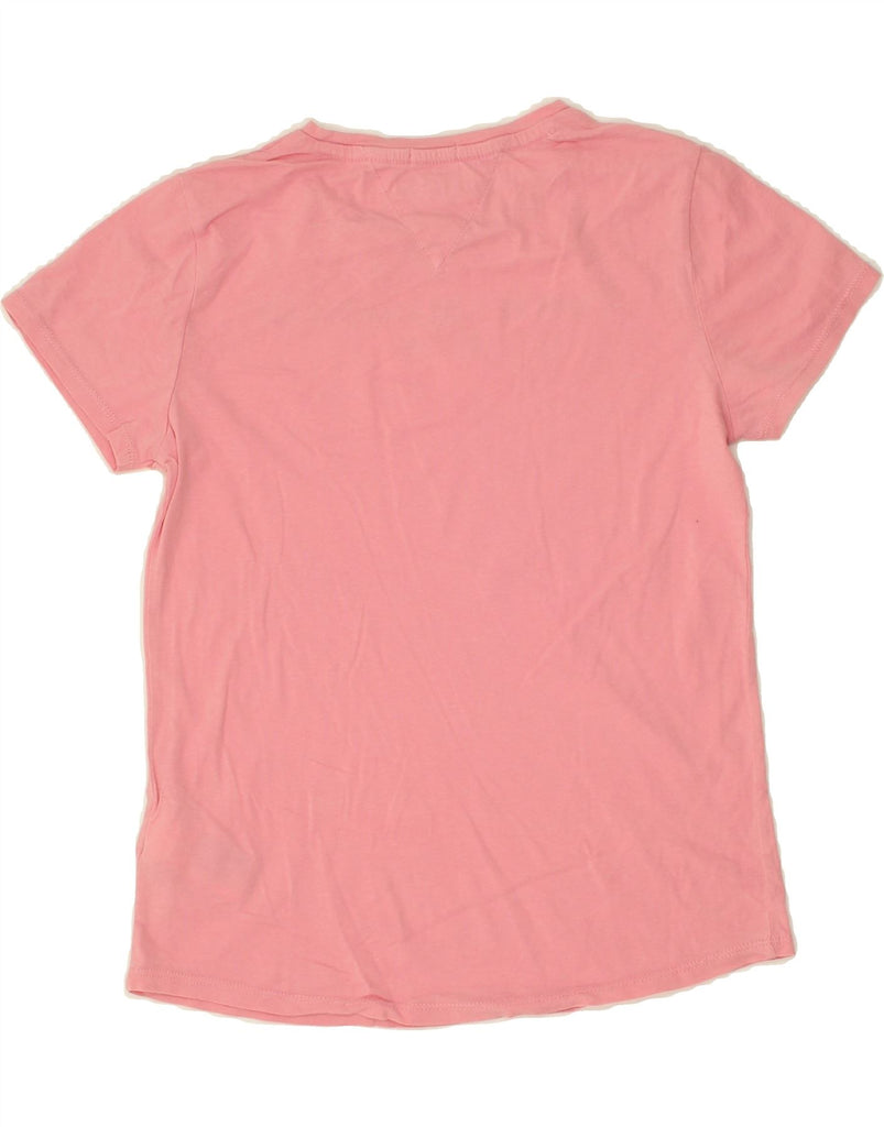 TOMMY HILFIGER Girls Graphic T-Shirt Top 13-14 Years Pink | Vintage Tommy Hilfiger | Thrift | Second-Hand Tommy Hilfiger | Used Clothing | Messina Hembry 