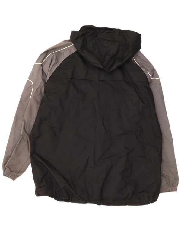 Nike Mens Hooded Tracksuit Top Jacket UK 45/47 XL Black Colourblock