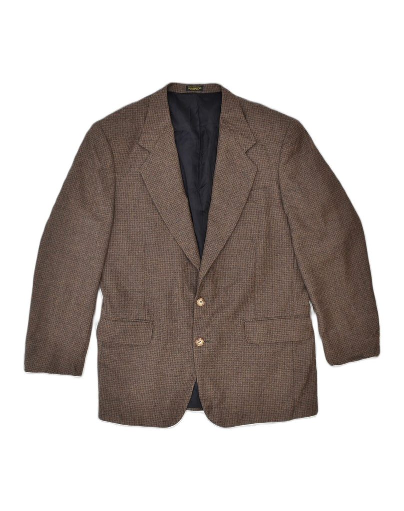 OSCAR DE LA RENTA Mens 2 Button Blazer Jacket EU 38/40 Medium Brown | Vintage | Thrift | Second-Hand | Used Clothing | Messina Hembry 