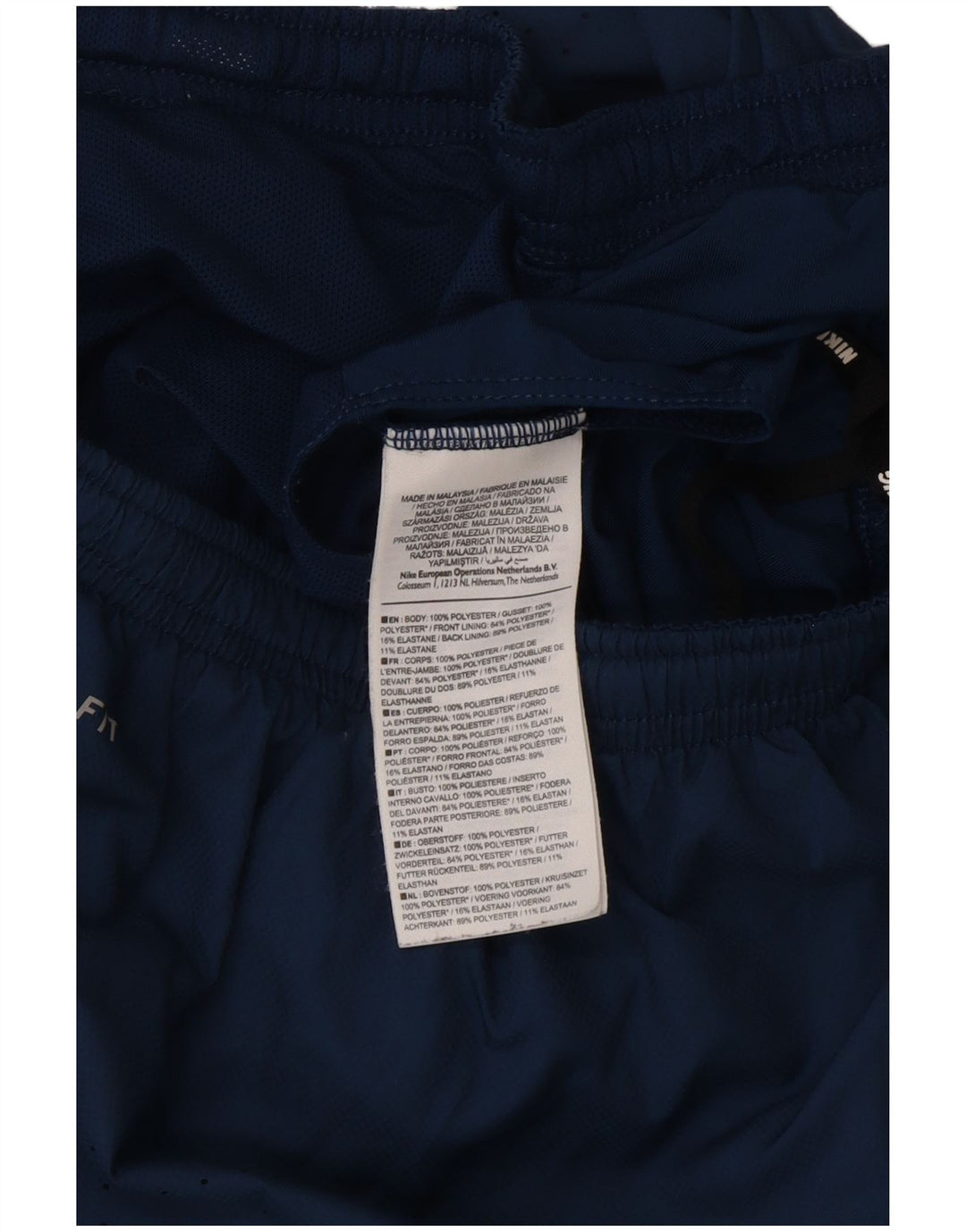 Nike Mens Regular Fit Sport Shorts Medium Blue Colourblock Polyester Sports