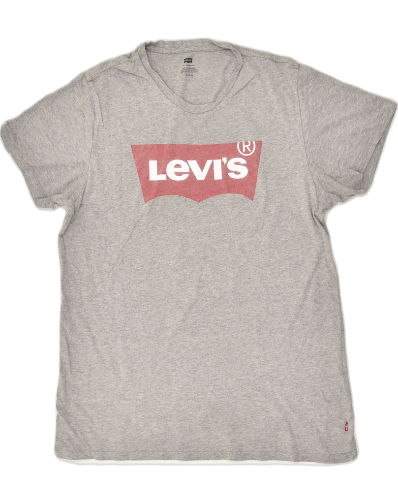 LEVI'S Mens Graphic T-Shirt Top XL Grey Cotton | Vintage Levi's | Thrift | Second-Hand Levi's | Used Clothing | Messina Hembry 