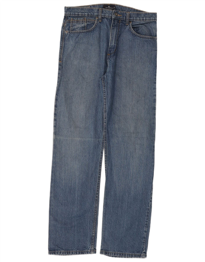 Marks & Spencer Mens Straight Jeans W32 L31 Blue Cotton