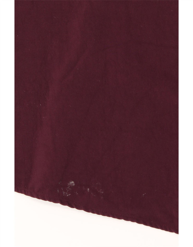 MASSIMO DUTTI Womens Long Sleeve Maxi Dress UK 12 Medium Burgundy Viscose Vintage Massimo Dutti and Second-Hand Massimo Dutti from Messina Hembry 