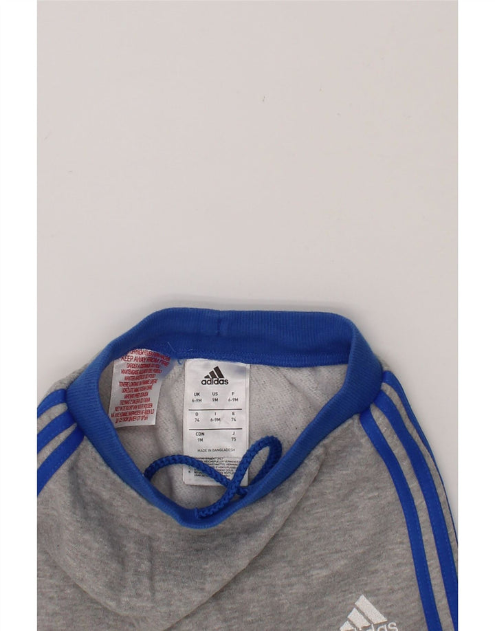 ADIDAS Baby Boys Joggers Tracksuit Trousers 6-9 Months Medium Grey Vintage Adidas and Second-Hand Adidas from Messina Hembry 