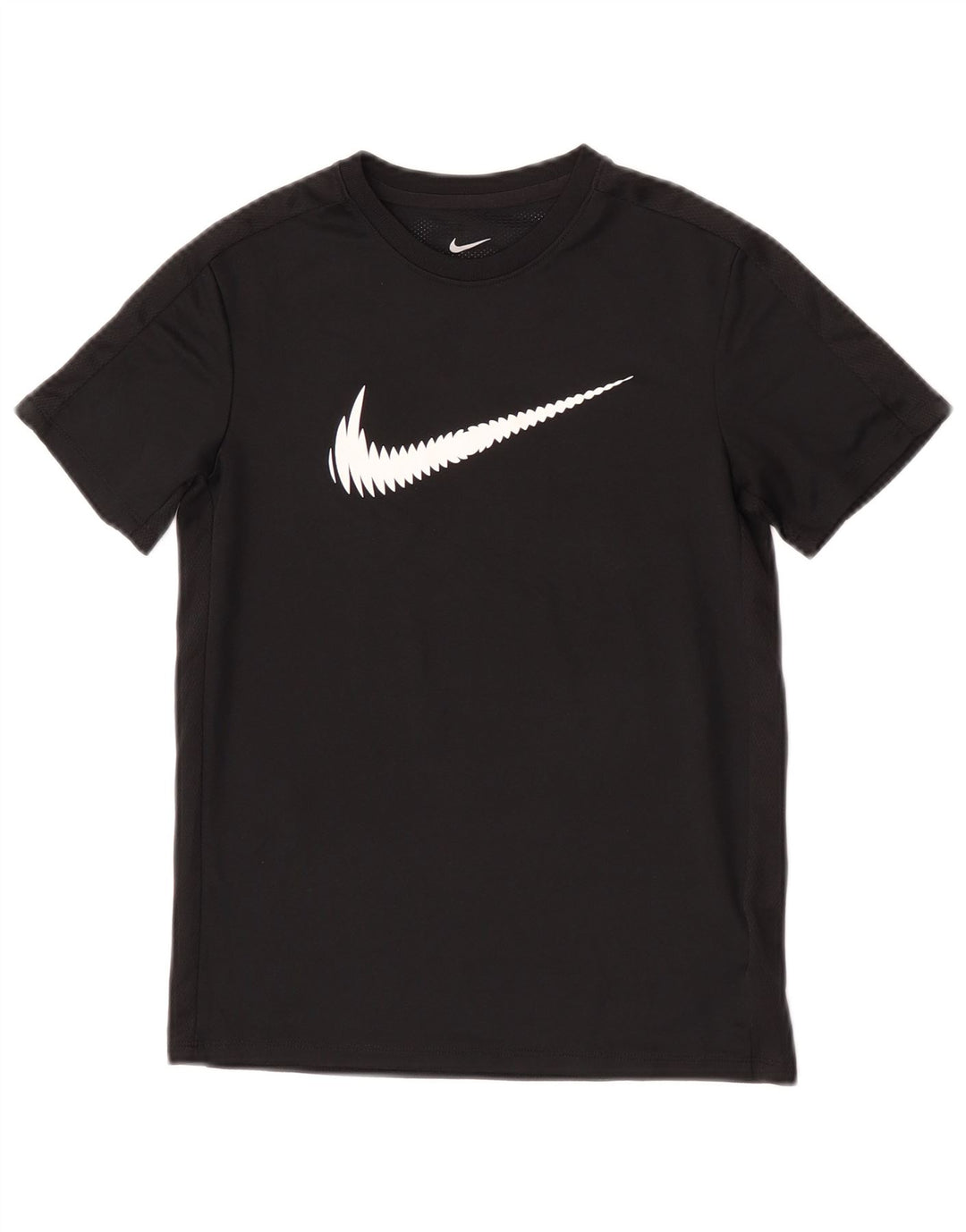Nike Boys Dri Fit Graphic T-Shirt Top 10-11 Years Medium Black Polyester
