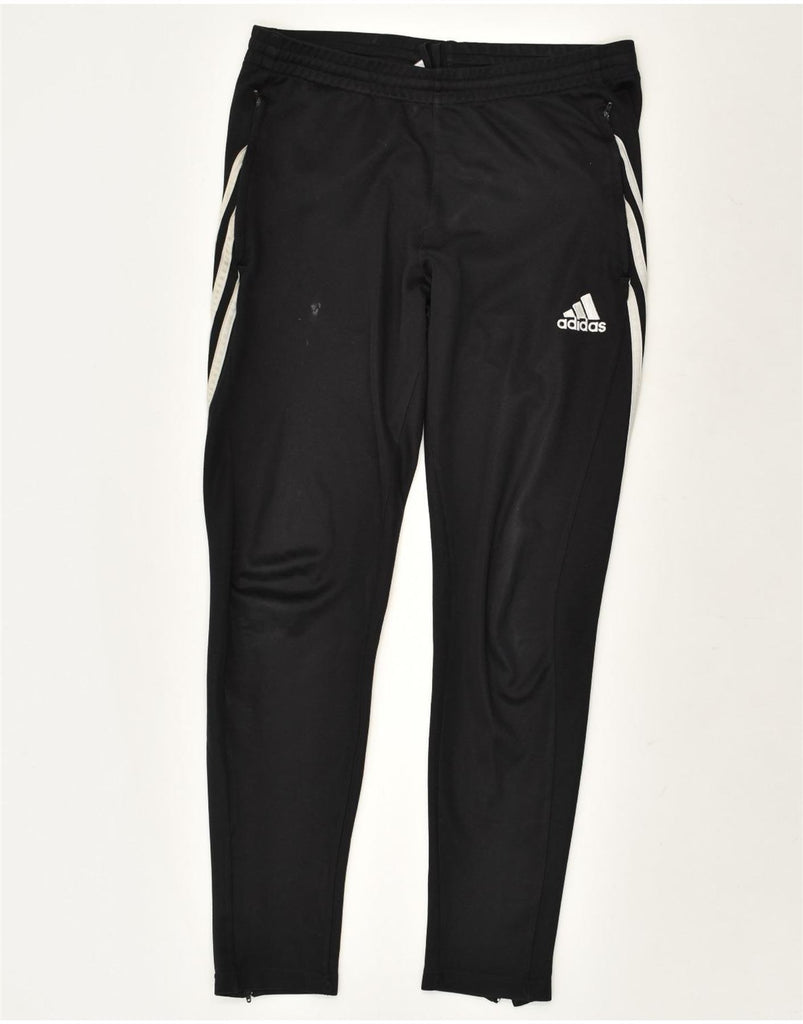 ADIDAS Mens Tracksuit Trousers Medium Black Polyester | Vintage Adidas | Thrift | Second-Hand Adidas | Used Clothing | Messina Hembry 