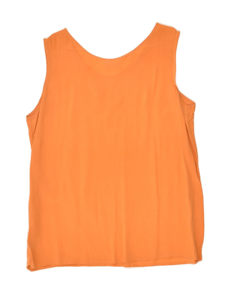 ANDREA MARE Womens Sleeveless Blouse Top IT 42 Medium Orange | Vintage Andrea Mare | Thrift | Second-Hand Andrea Mare | Used Clothing | Messina Hembry 