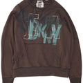 Dkny Mens Graphic Sweatshirt Jumper XL Grey Cotton
