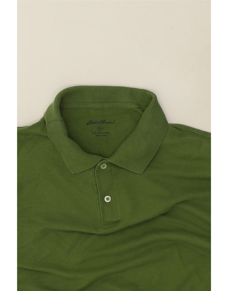 EDDIE BAUER Mens Polo Shirt XL Green Cotton | Vintage Eddie Bauer | Thrift | Second-Hand Eddie Bauer | Used Clothing | Messina Hembry 