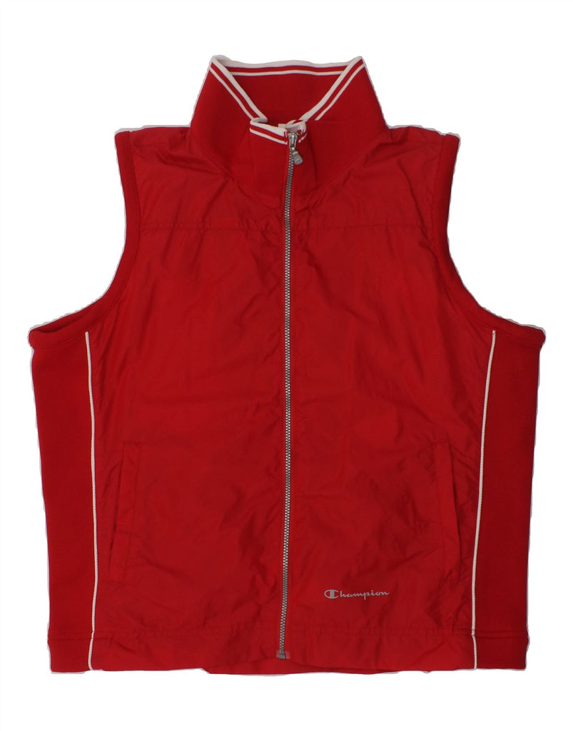 CHAMPION Boys Gilet 11-12 Years Medium Red | Vintage Champion | Thrift | Second-Hand Champion | Used Clothing | Messina Hembry 