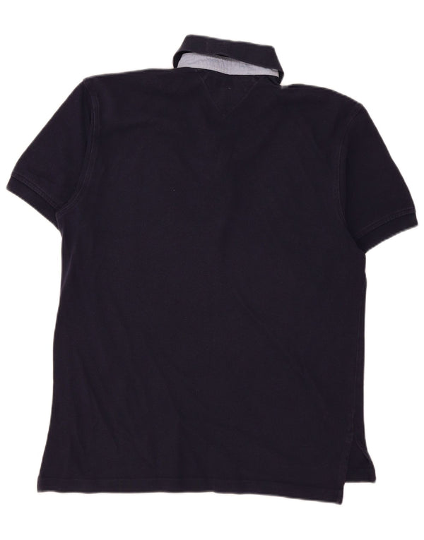 Tommy Hilfiger Mens Polo Shirt Small Navy Blue Cotton