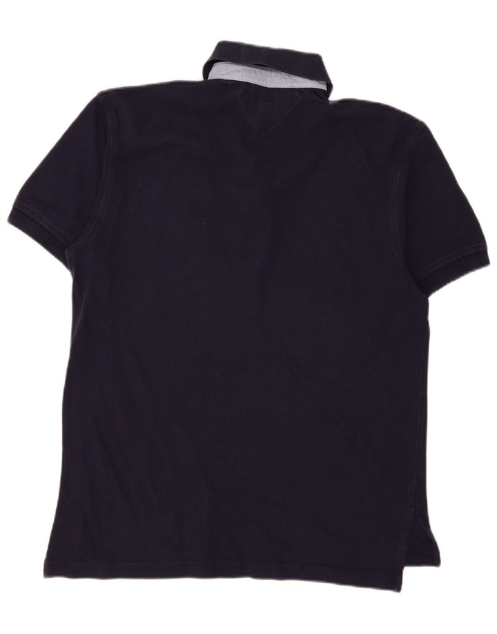 Tommy Hilfiger Mens Polo Shirt Small Navy Blue Cotton