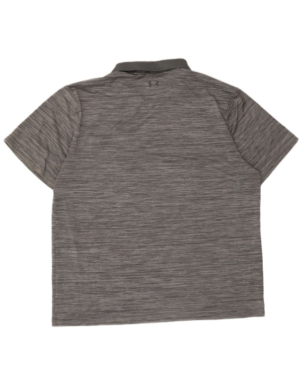 Under Armour Mens Polo Shirt 2XL Grey Striped