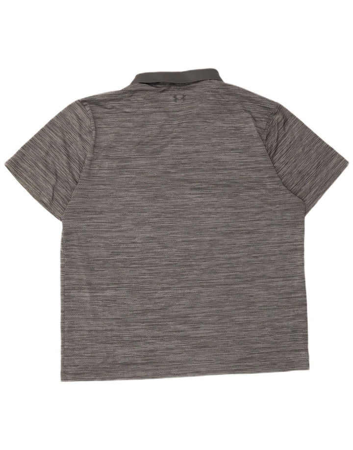 Under Armour Mens Polo Shirt 2XL Grey Striped