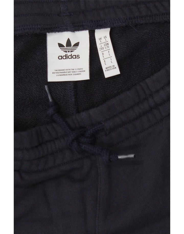 Adidas Mens Sport Shorts Large Navy Blue Cotton