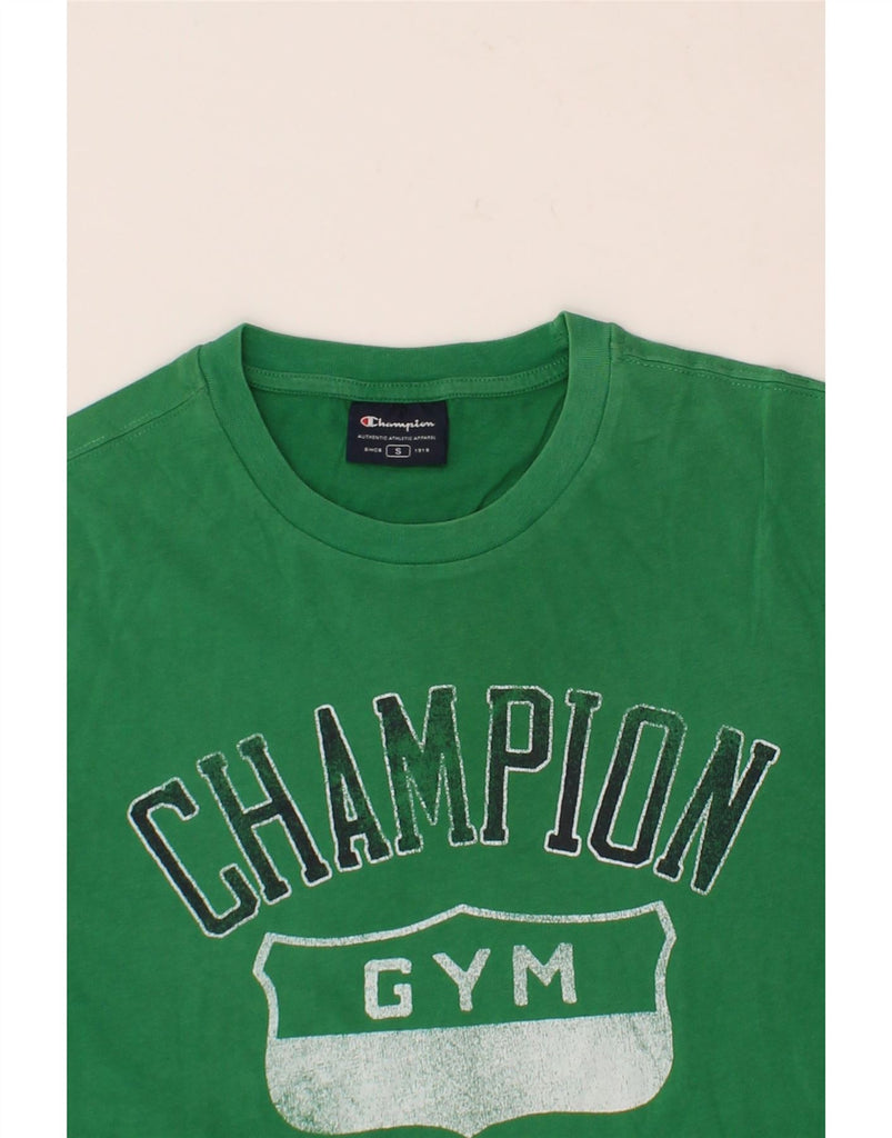 CHAMPION Mens NY Rochester Graphic T-Shirt Top Small Green Cotton Vintage Champion and Second-Hand Champion from Messina Hembry 