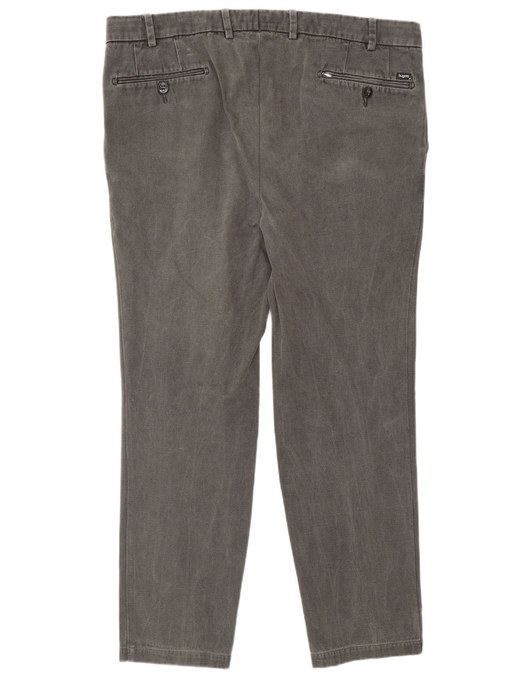 Bugatti Mens Tapered Chino Trousers W38 L27 Grey