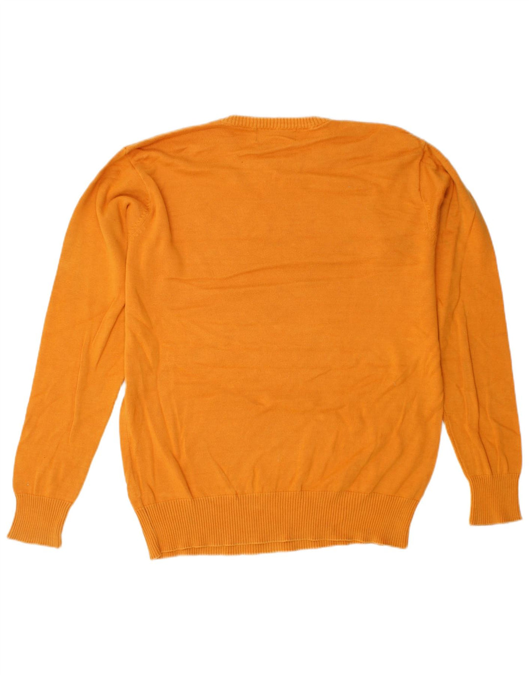 KAPPA Mens Crew Neck Jumper Sweater XL Yellow Cotton