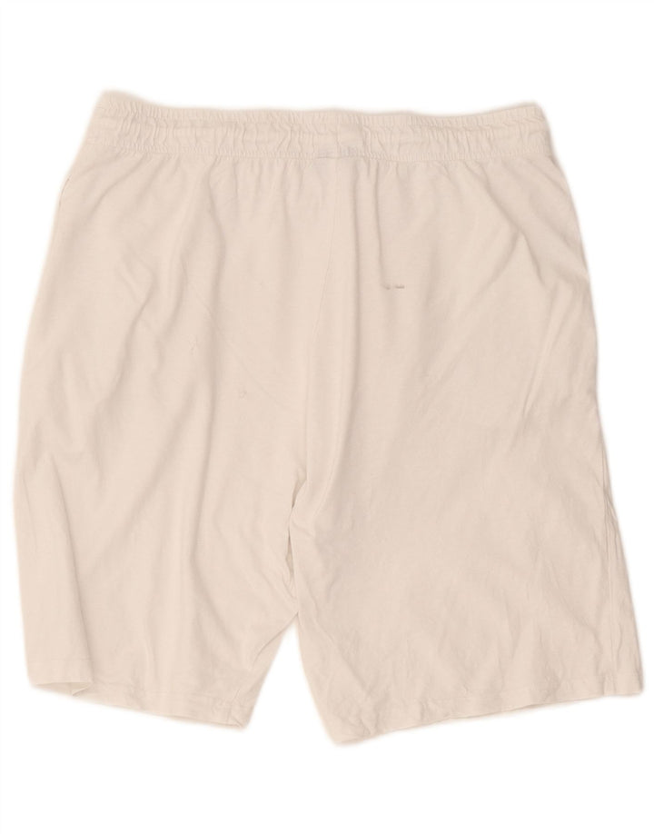 Lotto Mens Sport Shorts Large White Cotton