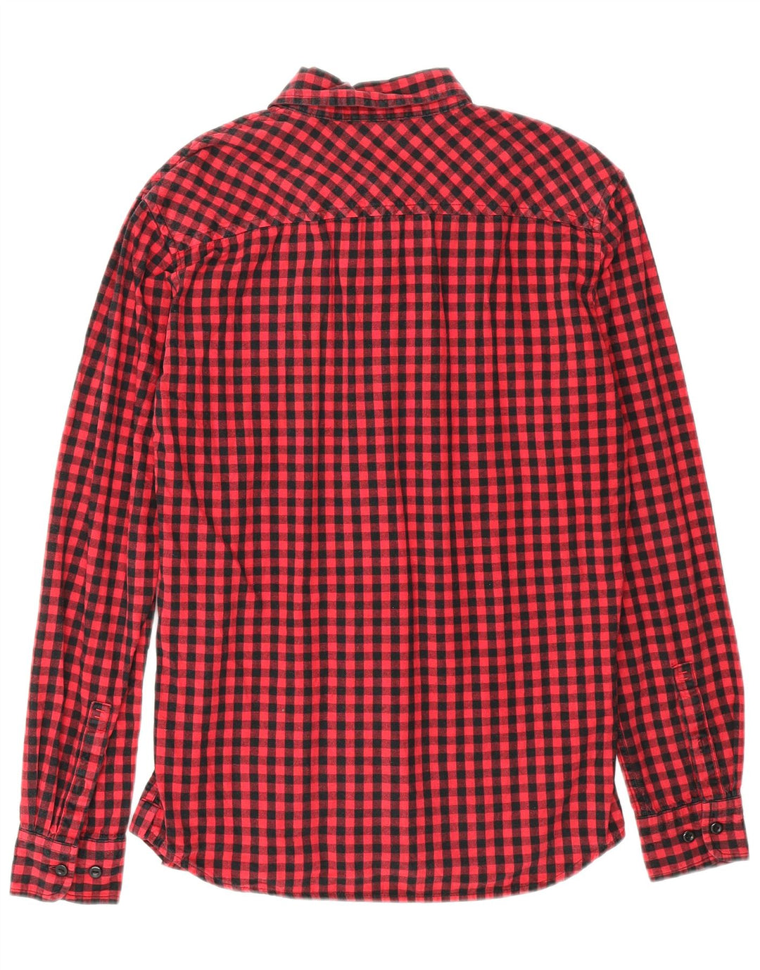 WOOLRICH Mens Flannel Shirt Small Red Gingham Cotton