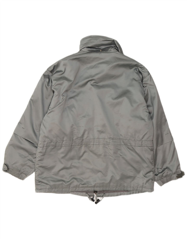 BELFE & BELFE Womens Oversized Windbreaker Jacket IT 44 Medium Grey
