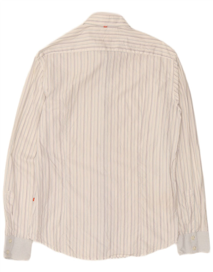 Hugo Boss Mens Shirt Medium White Striped