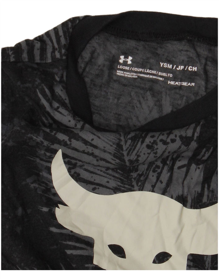 Under Armour Boys Heat Gear Graphic Vest Top 7-8 Years Small  Black