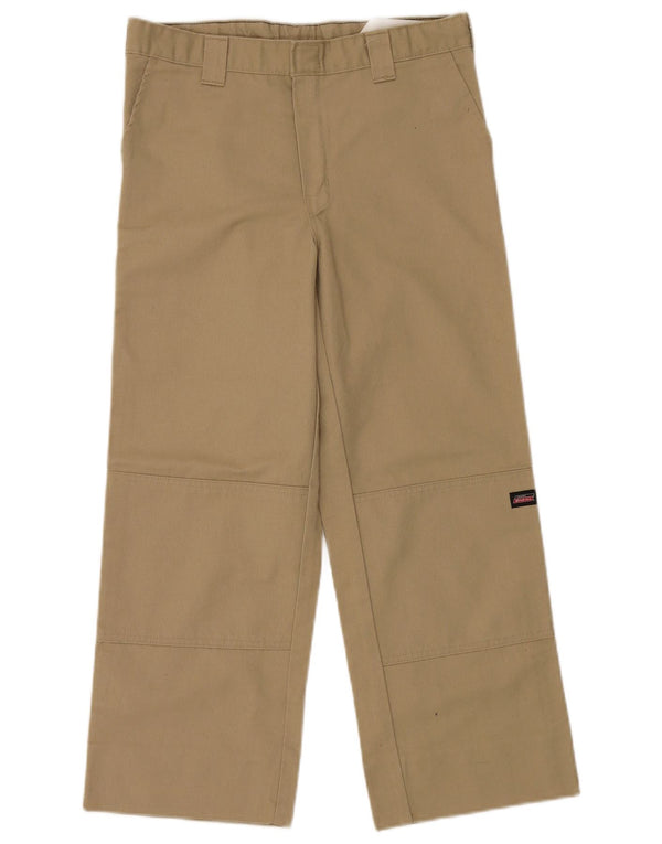 Dickies Boys Straight Cargo Trousers 13-14 Years W30 L25 Beige Polyester