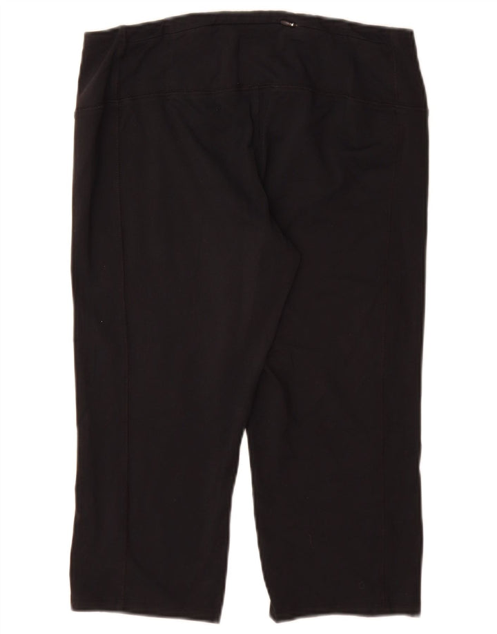 Marks & Spencer Womens Capri Leggings UK 16 Large Black Polyamide