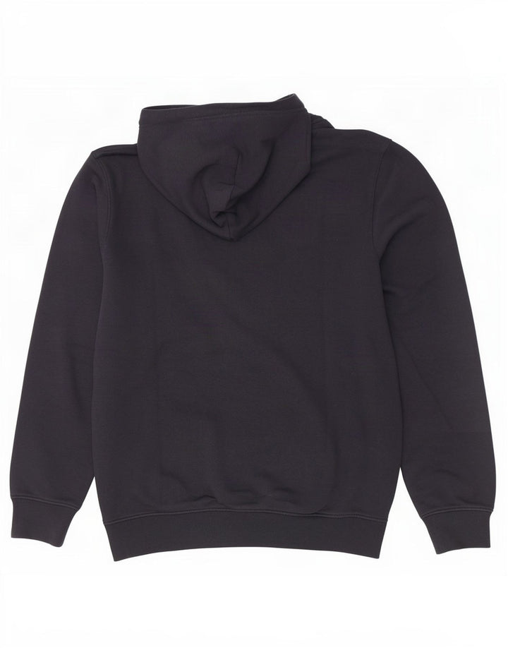 Champion Mens Graphic Hoodie Jumper Medium Navy Blue Cotton