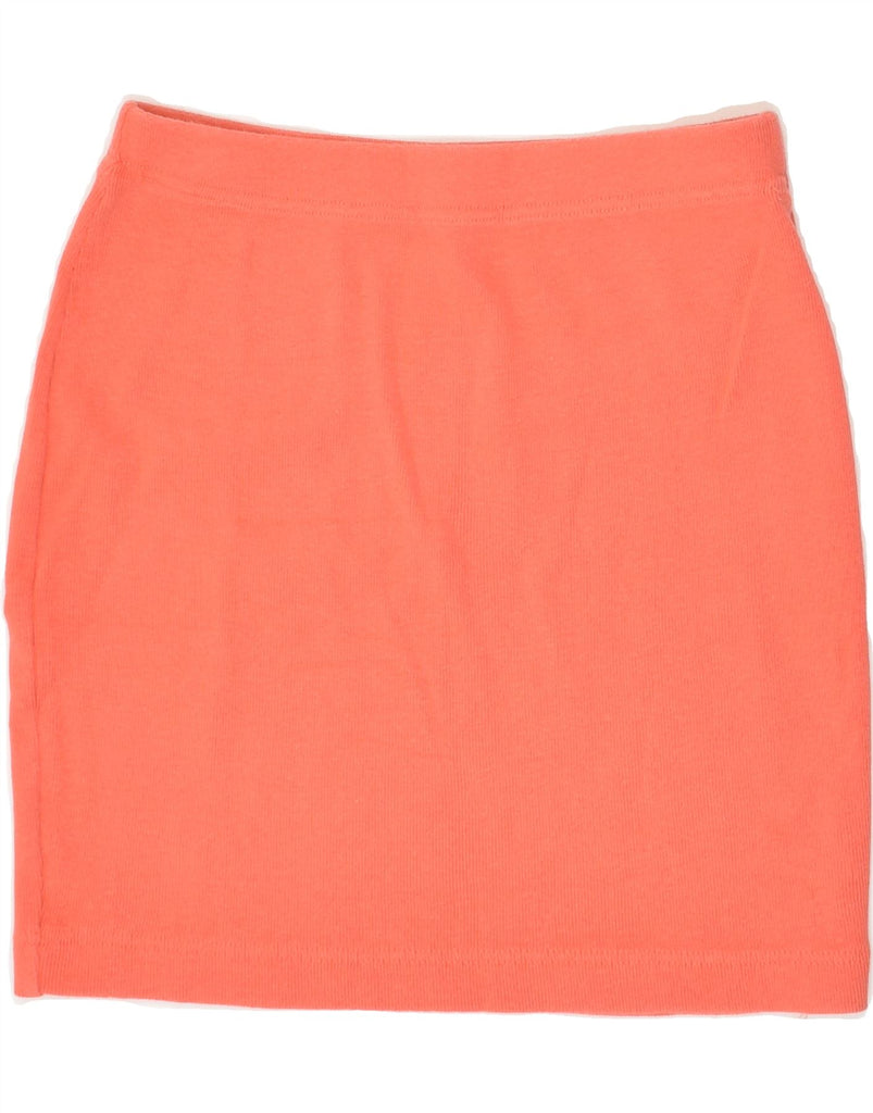 BENETTON Womens Knit Pencil Skirt UK 8 Small W24  Orange | Vintage Benetton | Thrift | Second-Hand Benetton | Used Clothing | Messina Hembry 