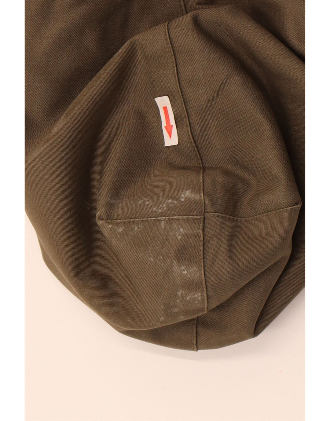 Vintage Mens Hooded Parka Jacket IT 52 XL Khaki Polyacrylic