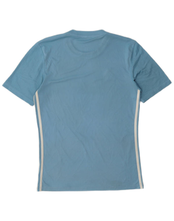 Adidas Mens Dri Fit Slim T-Shirt Top Small Blue