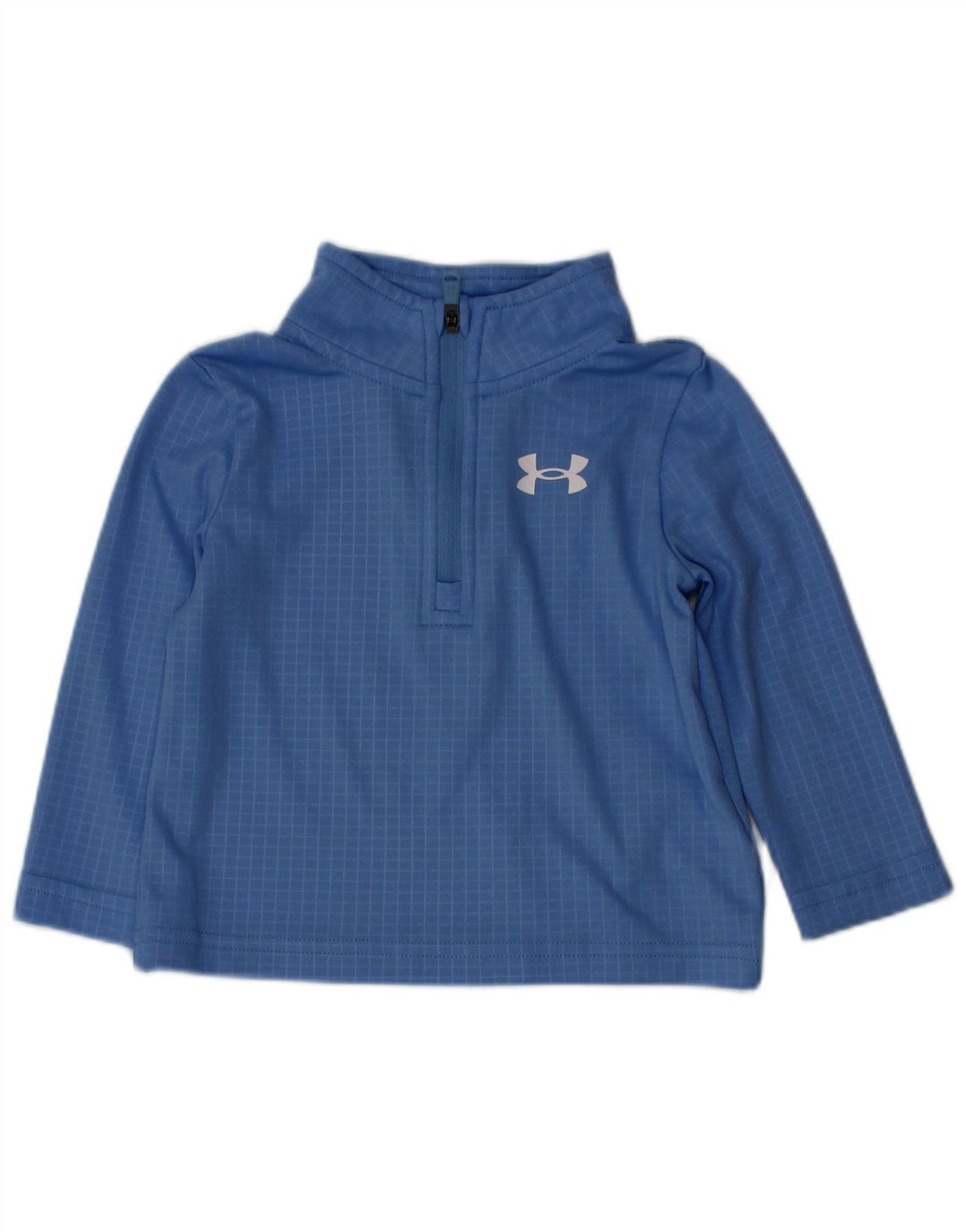Under Armour Baby Boys Pullover Tracksuit Top 6-9 Months Blue Gingham